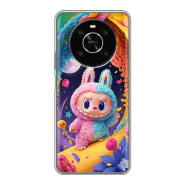 Силиконовый чехол на Huawei Honor X9 с принтом Labubu Лабубу