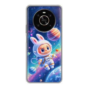 Силиконовый чехол на Huawei Honor X9 с принтом Labubu Лабубу