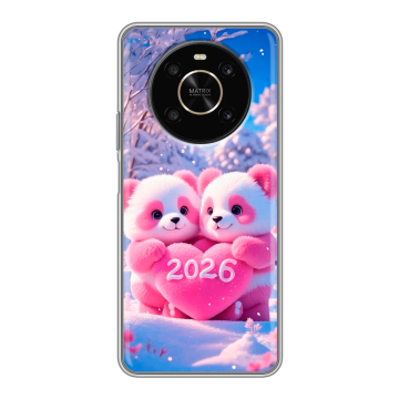 Силиконовый чехол на Huawei Honor X9 с принтом Новый год