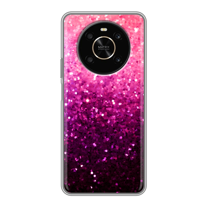 Силиконовый противоударный чехол на Huawei Honor X9 с принтом Блестки Силиконовый противоударный чехол на Huawei Honor X9 с принтом Блестки