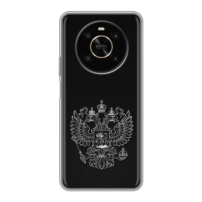 Силиконовый чехол на Huawei Honor X9 с принтом Герб России Силиконовый чехол на Huawei Honor X9 с принтом Герб России
