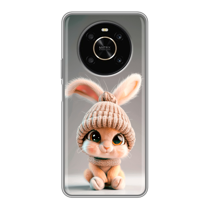 Силиконовый противоударный чехол на Huawei Honor X9 с принтом Кролик Силиконовый противоударный чехол на Huawei Honor X9 с принтом Кролик