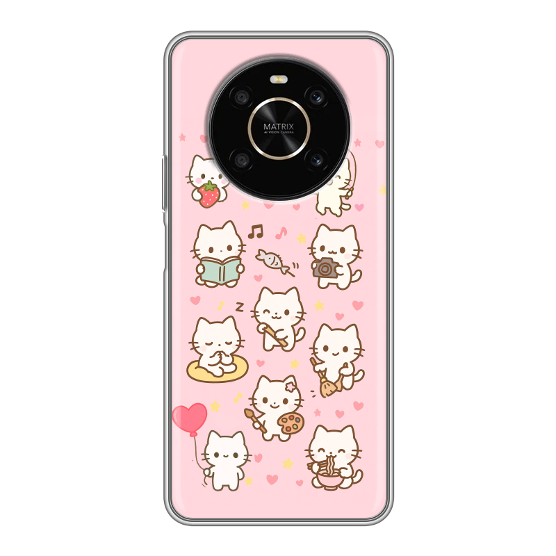 Силиконовый противоударный чехол на Huawei Honor X9 с принтом Hello Kitty Хелоу Кити Силиконовый противоударный чехол на Huawei Honor X9 с принтом Hello Kitty Хелоу Кити