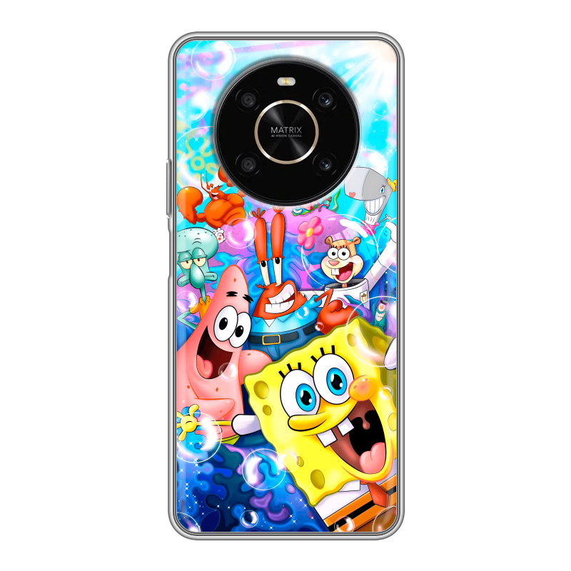 Силиконовый чехол на Huawei Honor X9 с принтом спанчбоб спанч боб Силиконовый чехол на Huawei Honor X9 с принтом спанчбоб спанч боб