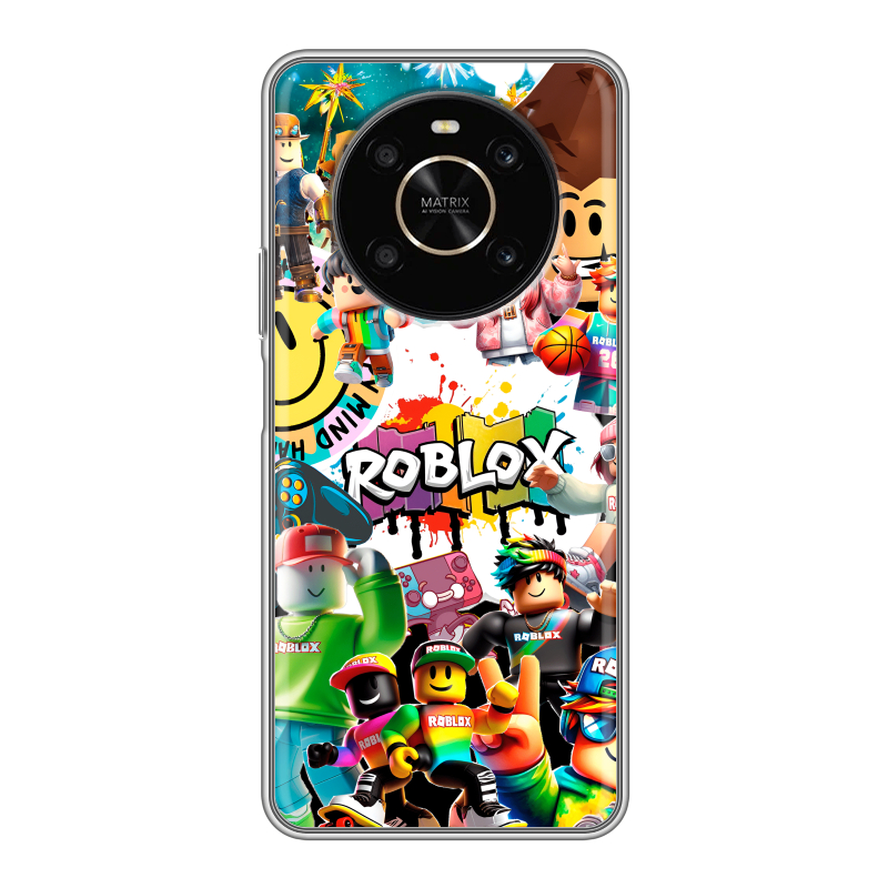 Силиконовый противоударный чехол на Huawei Honor X9 с принтом Roblox Роблокс Силиконовый противоударный чехол на Huawei Honor X9 с принтом Roblox Роблокс