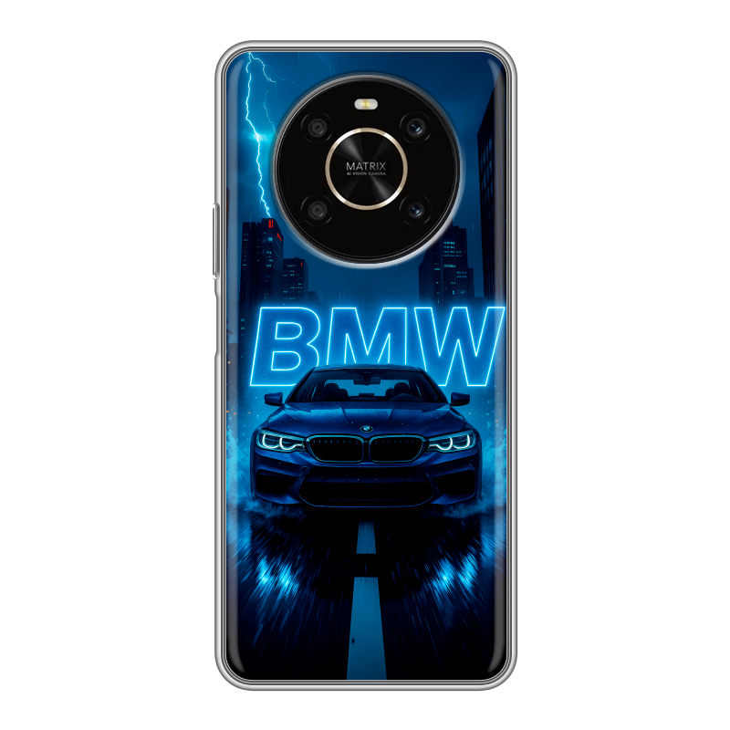 Силиконовый противоударный чехол на Huawei Honor X9 с принтом BMW БМВ Силиконовый противоударный чехол на Huawei Honor X9 с принтом BMW БМВ