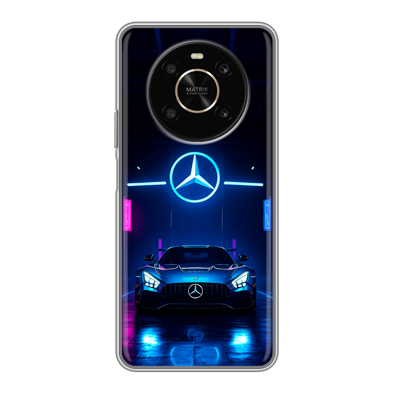 Силиконовый чехол на Huawei Honor X9 с принтом Mercedes Мерседес Силиконовый чехол на Huawei Honor X9 с принтом Mercedes Мерседес