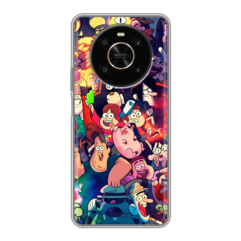 Силиконовый противоударный чехол на Huawei Honor X9 с принтом Gravity Falls Гравити Фолз Силиконовый противоударный чехол на Huawei Honor X9 с принтом Gravity Falls Гравити Фолз