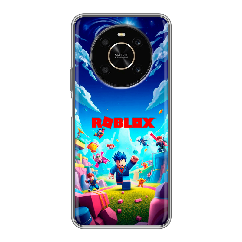 Силиконовый противоударный чехол на Huawei Honor X9 с принтом Roblox Роблокс Силиконовый противоударный чехол на Huawei Honor X9 с принтом Roblox Роблокс