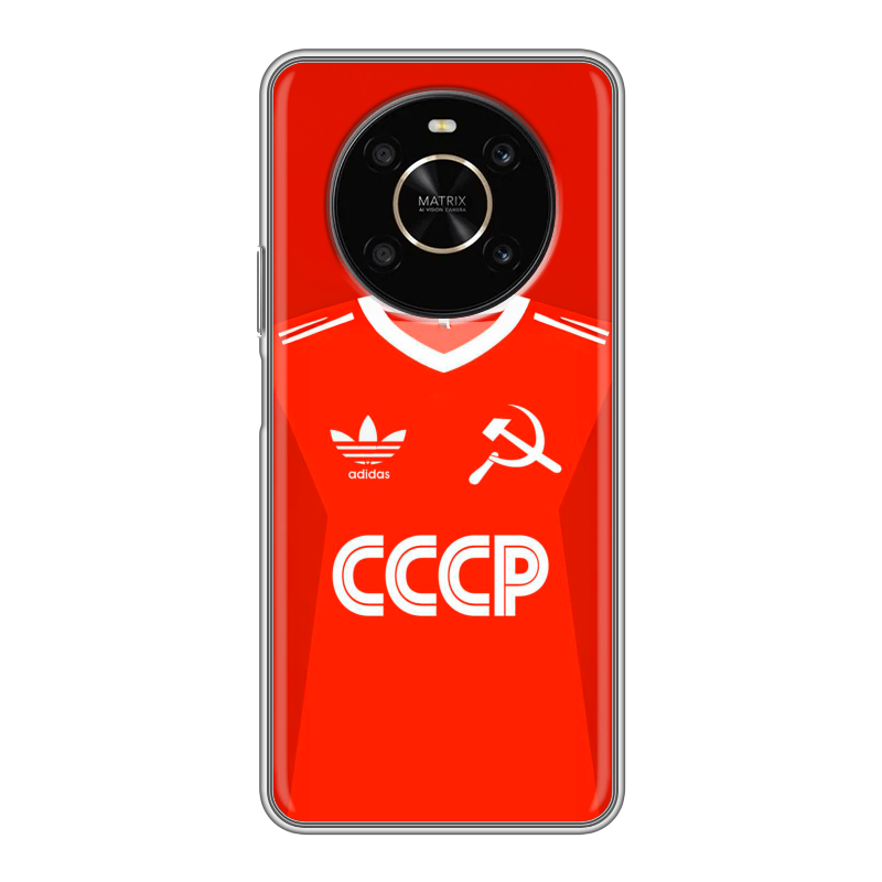 Силиконовый чехол на Huawei Honor X9 с принтом Флаг Герб СССР Силиконовый чехол на Huawei Honor X9 с принтом Флаг Герб СССР