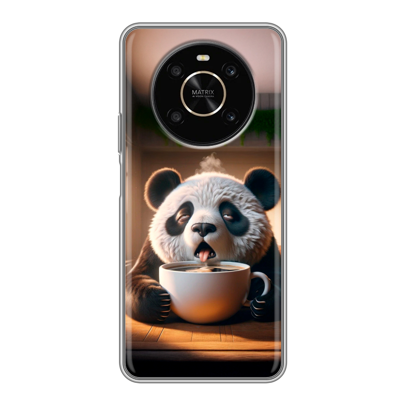 Силиконовый чехол на Huawei Honor X9 с принтом смешная панда Силиконовый чехол на Huawei Honor X9 с принтом смешная панда