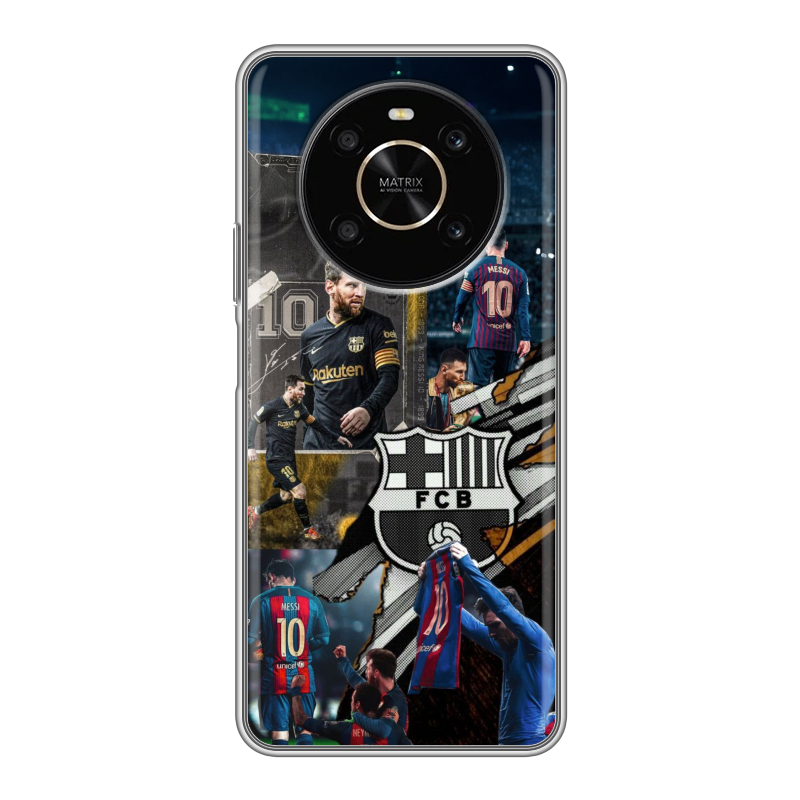 Силиконовый чехол на Huawei Honor X9 с принтом Messi Barcelona Силиконовый чехол на Huawei Honor X9 с принтом Messi Barcelona