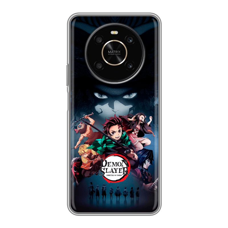 Силиконовый противоударный чехол на Huawei Honor X9 с принтом Demon Slayer Клинок рассекающий демонов Силиконовый противоударный чехол на Huawei Honor X9 с принтом Demon Slayer Клинок рассекающий демонов