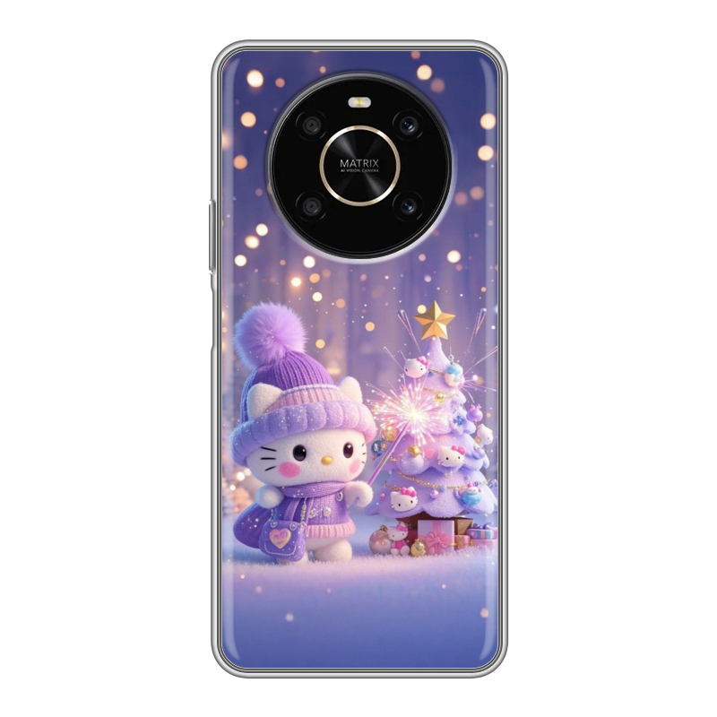 Силиконовый противоударный чехол на Huawei Honor X9 с принтом Новый год Силиконовый противоударный чехол на Huawei Honor X9 с принтом Новый год