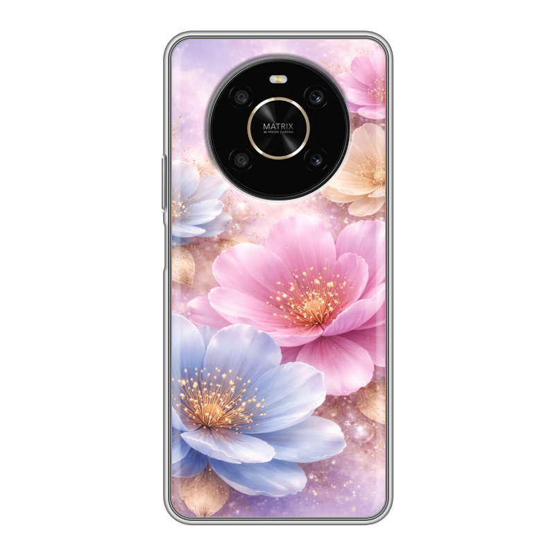 Силиконовый противоударный чехол на Huawei Honor X9 с принтом женский Силиконовый противоударный чехол на Huawei Honor X9 с принтом женский