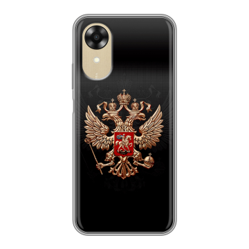 Силиконовый чехол на OPPO A17k с принтом Герб России Силиконовый чехол на OPPO A17k с принтом Герб России