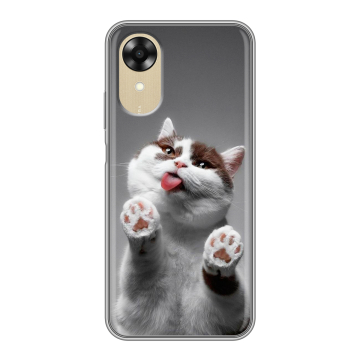 Силиконовый чехол на OPPO A17k с принтом Коты Силиконовый чехол на OPPO A17k с принтом Коты