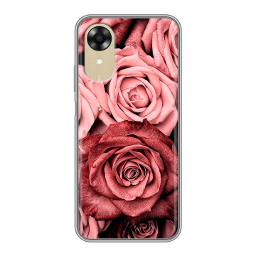 Силиконовый чехол на OPPO A17k с принтом Цветы розы Силиконовый чехол на OPPO A17k с принтом Цветы розы