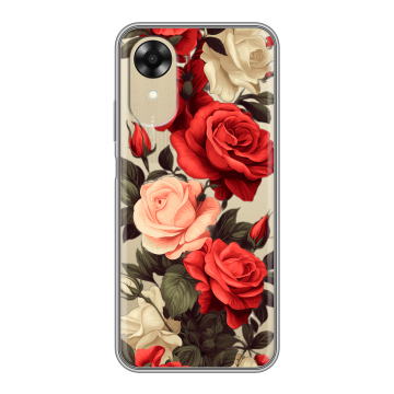 Силиконовый чехол на OPPO A17k с принтом Розы