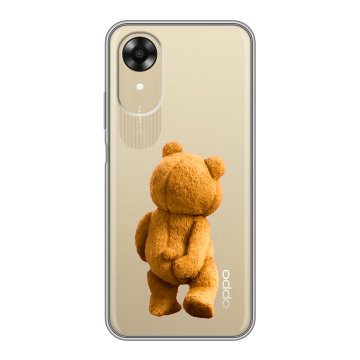 Силиконовый чехол на OPPO A17k с принтом Медведь Силиконовый чехол на OPPO A17k с принтом Медведь