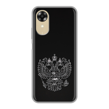 Силиконовый чехол на OPPO A17k с принтом Герб России
