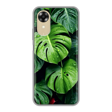 Силиконовый чехол на OPPO A17k с принтом Листья Силиконовый чехол на OPPO A17k с принтом Листья