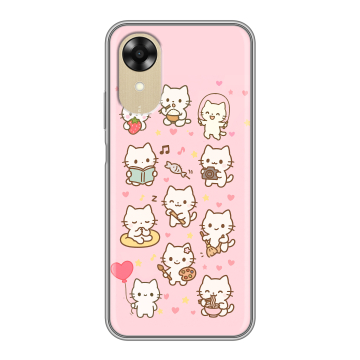 Силиконовый чехол на OPPO A17k с принтом Hello Kitty Хелоу Кити