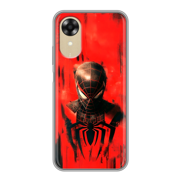Силиконовый чехол на OPPO A17k с принтом человек паук spiderman Силиконовый чехол на OPPO A17k с принтом человек паук spiderman