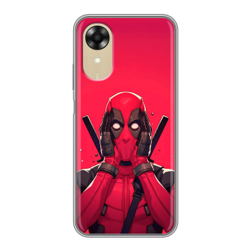 Силиконовый чехол на OPPO A17k с принтом Дедпул Deadpool Силиконовый чехол на OPPO A17k с принтом Дедпул Deadpool