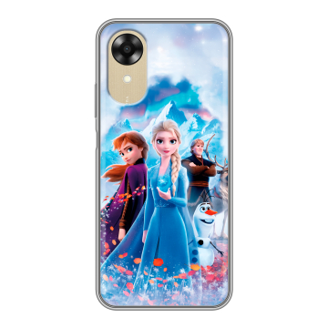 Силиконовый чехол на OPPO A17k с принтом Холодное сердце Frozen Силиконовый чехол на OPPO A17k с принтом Холодное сердце Frozen