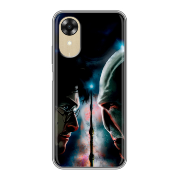 Силиконовый чехол на OPPO A17k с принтом Гарри Поттер Harry Potter