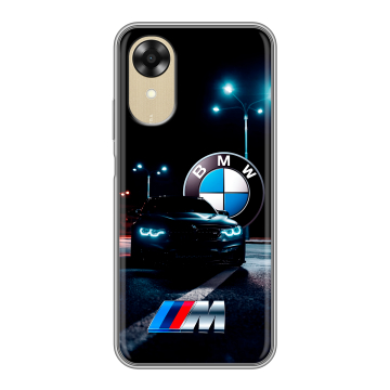 Силиконовый чехол на OPPO A17k с принтом БМВ BMW Силиконовый чехол на OPPO A17k с принтом БМВ BMW