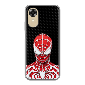 Силиконовый чехол на OPPO A17k с принтом человек паук spiderman Силиконовый чехол на OPPO A17k с принтом человек паук spiderman
