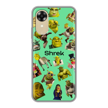 Силиконовый чехол на OPPO A17k с принтом Шрек Shrek