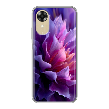Силиконовый чехол на OPPO A17k с принтом женский цветы Силиконовый чехол на OPPO A17k с принтом женский цветы