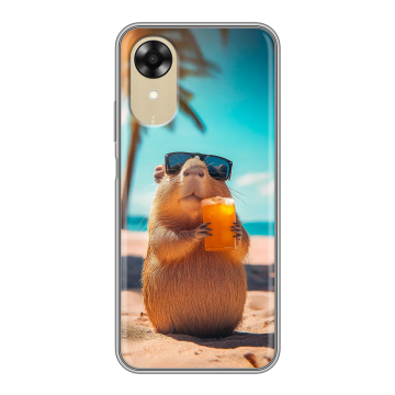 Силиконовый чехол на OPPO A17k с принтом Капибара