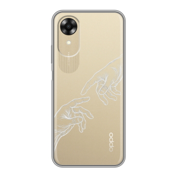Силиконовый чехол на OPPO A17k с принтом Сотворение мира