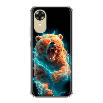 Силиконовый чехол на OPPO A17k с принтом Медведь