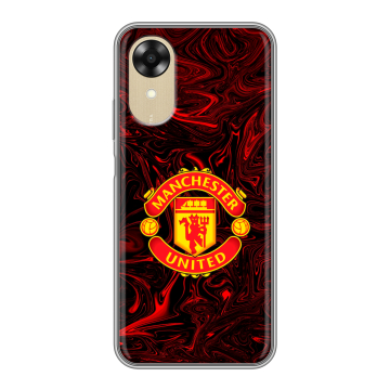 Силиконовый чехол на OPPO A17k с принтом Manchester United