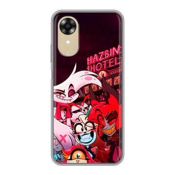 Силиконовый чехол на OPPO A17k с принтом Hazbin Hotel Отель Хазбин Силиконовый чехол на OPPO A17k с принтом Hazbin Hotel Отель Хазбин