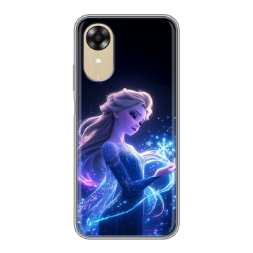 Силиконовый чехол на OPPO A17k с принтом Холодное сердце Frozen