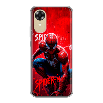 Силиконовый чехол на OPPO A17k с принтом Spiderman Человек паук Силиконовый чехол на OPPO A17k с принтом Spiderman Человек паук
