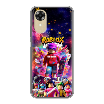 Силиконовый чехол на OPPO A17k с принтом Roblox Роблокс Силиконовый чехол на OPPO A17k с принтом Roblox Роблокс