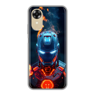 Силиконовый чехол на OPPO A17k с принтом IronMan Железный человек Силиконовый чехол на OPPO A17k с принтом IronMan Железный человек