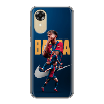 Силиконовый чехол на OPPO A17k с принтом Барселона Barca Yamal Силиконовый чехол на OPPO A17k с принтом Барселона Barca Yamal