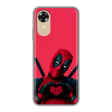 Силиконовый чехол на OPPO A17k с принтом Дедпул Deadpool Силиконовый чехол на OPPO A17k с принтом Дедпул Deadpool