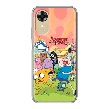 Силиконовый чехол на OPPO A17k с принтом Adventure time Время приключений
