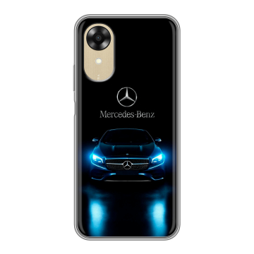 Силиконовый чехол на OPPO A17k с принтом Mercedes Мерседес