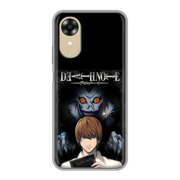 Силиконовый чехол на OPPO A17k с принтом Death note Тетрадь смерти
