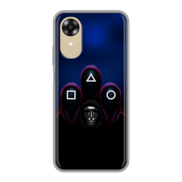 Силиконовый чехол на OPPO A17k с принтом Игра Кальмара
